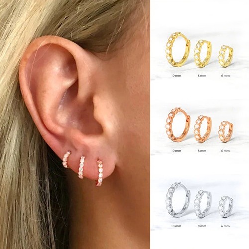 14k 585 gold creolen paar - 14k,