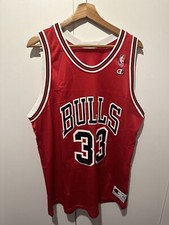 Champion Jersey Chicago Bulls Size L 48 NBA ?? Scottie Pippen 33 Vintage