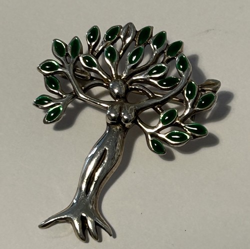 Sterling silber brosche - silber,