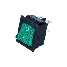 Ausschalter 2-polig grün