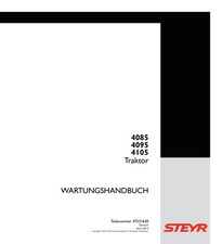 Steyr Kompakt 4085 4095 4105 Traktor Reparaturhandbuch Werkstatthandbuch