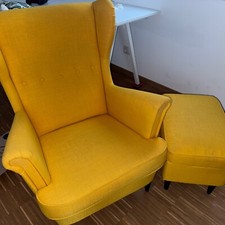 Ikea Strandmon Sessel+Hocker