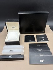 MONTBLANC MEISTERSTÜCK Konvolut Uhren Box Service Guide-Zertifikat ungestempelt