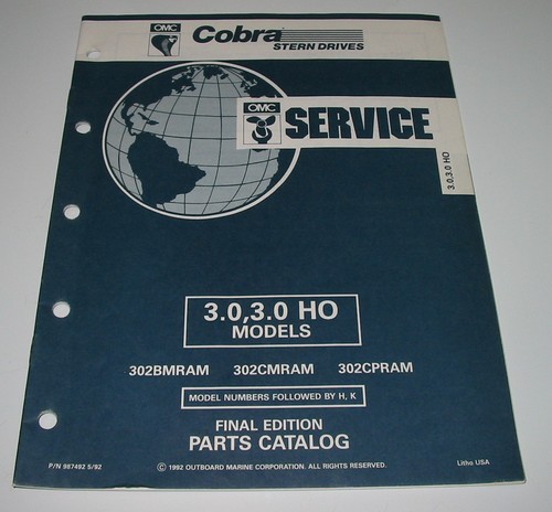 Parts catalog omc cobra - catalog,