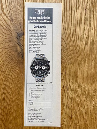 Heuer autavia chronograph - heuer,