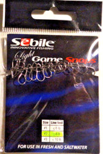 SEBILE GAME SNAPS LIGHT STAINLESS STEEL GR.:2 (8lb)1Päck.(15St.)(26cent/St.)