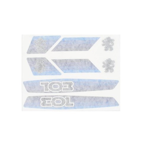 Aufkleber set teilig blau - set, 8