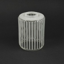 1 x Vintage Lampenglas - Ersatzglas - Streifen - gestreift - Lampenschirm - Glas
