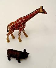 Schleich Wildtiere Giraffe & Wildschwein – Tierfiguren Sammlung