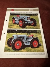 Eicher Traktor Allradschlepper ED 22 /26 / 42 1955 Weltbild Prospekt