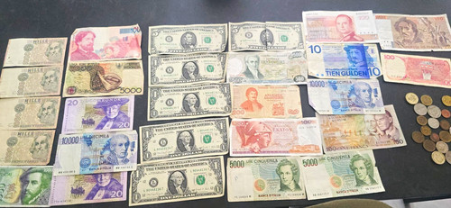 Lot banknoten münzen usa - banknoten, münzen:
