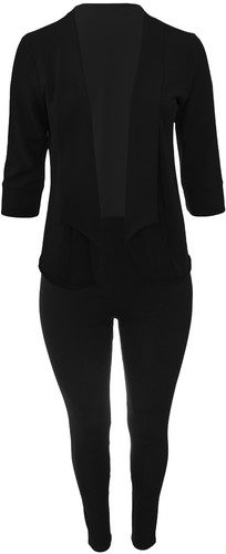 Schwarzer damenblazer mit - schwarzer,