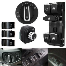 6 Lichtschalter Spiegel Set Fensterheberschalter Für VW Golf 5 6 Touran 1T EOS