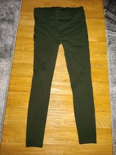 Treggings Jeggings Hose Leggings Stretch Khaki Olivgrün 44 Amisu
