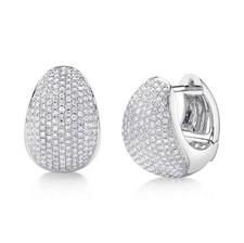 Diamant Huggie Ohrringe 14K