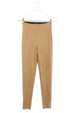 ZARA Hose Lederhose Kunstleder High Waist XS camel #2796