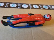 Rodel 1er Bob Rodel Puck Golde Vintage Spielzeug Rodler mit Schlitten Rennrodel