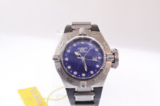 Herren Invicta 1155 Subaqua Noma IV Schwarz Polyurethan Band Blau Zifferblatt