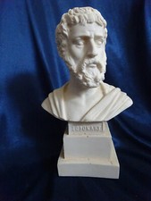 Deko Figur Büste griechisch Sofoklis 16,5cm creme