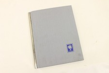 Schaubek Briefmarkenalbum schwarze Seiten Klemmordner guter Zustand grau vintage