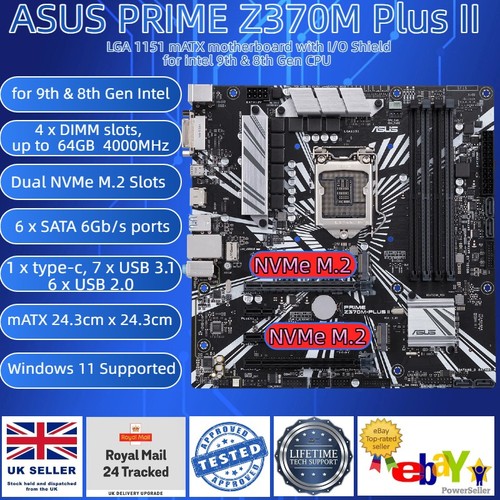 Asus prime z370m plus - asus, ii
