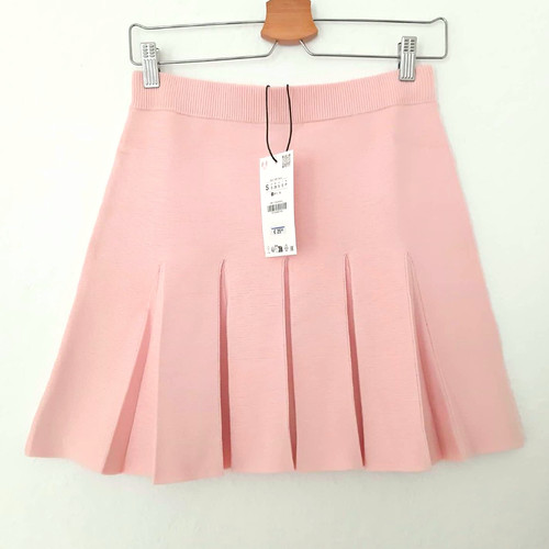 Zara plissee minirock rosa - plissee,