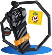 Fahrradschloss Zahlenschloss Faltschloss 120cm mit Halterung Extra Leicht