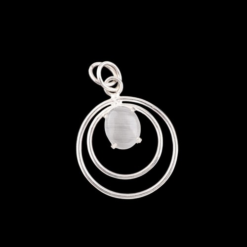 Selenit stein sterling silber - stein,