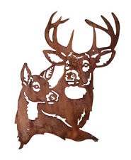 Wandbild Hirsch Paar 50x30 cm