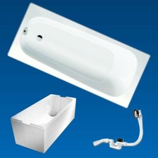 Stahl badewanne 160x70 made - stahl, by