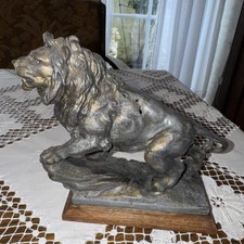 Antike Skulptur Metall "Der