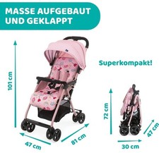 CHICCO  OHlalà 3 Ultraleichter Kinderwagen ab Geburt bis 15 kg - Candy Pink