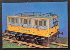 alte Postkarte DDR - Verkehrsmuseum Dresden - Personenwagen des Saxonia-Zuges !