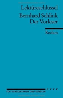 Bernhard schlink der - bernhard,