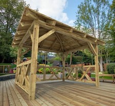 Pavillon 3 x 3 Holz Gartenhaus