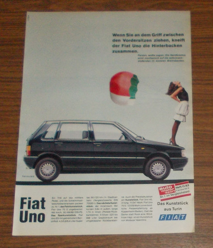 Seltene werbung fiat uno - fiat, 55