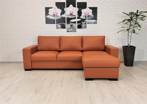 Echtleder ecksofa 245x156cm - echtleder,