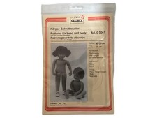 GLOREX Schnittmuster Puppe Kopf Körper 30-35cm Anleitung NEU