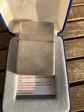 Benzinfeuerzeug Original ZIPPO regular Sterling Silver Silber