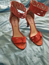 Miss Sixty Damen Pumps, High Heels, Gr. 39, Korallenrot, Echtleder, NP: 129€