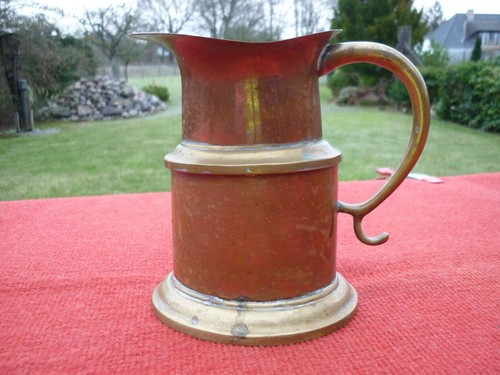 Kupfer messing kanne alt antik - kupfer,