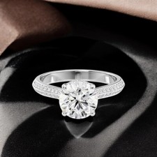 Massiver 14k Weißgoldring