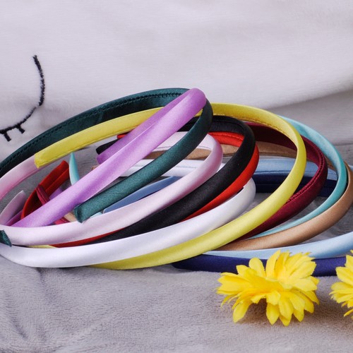 10stk haarreif satin 10mm - haarreif,