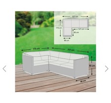 Gartenmöbel Schutzhülle (L x L x B x H):237 x 175 x 90 x 80 cm, Ottomane Links