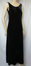 Abendkleid 38 schwarz Samtkleid Hochzeit lang maxi Theater Ball Kleid Chor