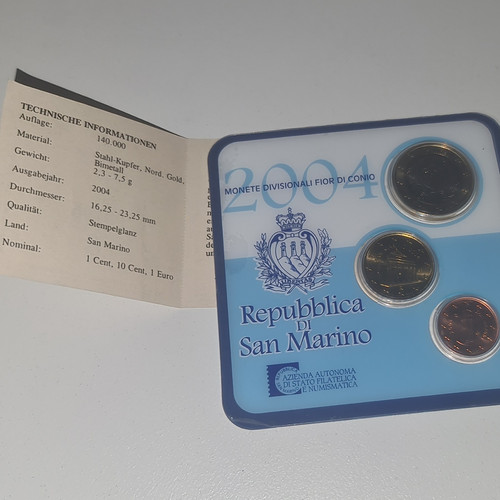 San marino euro kursmünzenset - san, euro-kursmünzenset