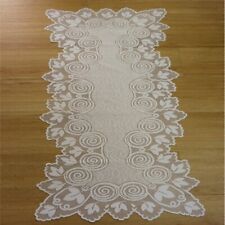 Tischdecken Jacquard Raschel 40*80cm Tischläufer weiß Zierdecke Tischdecke