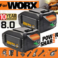 2PACK 8.0Ah For WORX 20V 8AH