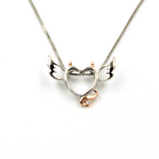 Herz Anhänger Engel Teufel