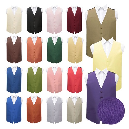 Herren weste uni shantung - weste,